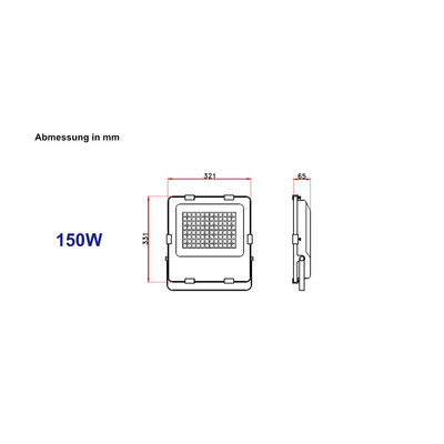 150W LED Auenstrahler 4000K 22.500lm 90 CRI80 Philips Xitanium Netzteil