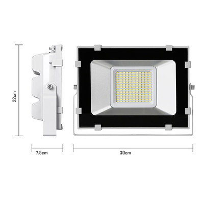 100W LED Auenstrahler D6 Serie IP65 12.000lm 120 Kaltwei 6000 K