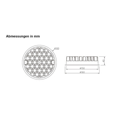 LED Comb Line Einbaustrahler 18W 60  160mm schwarz OSRAM Netzteil